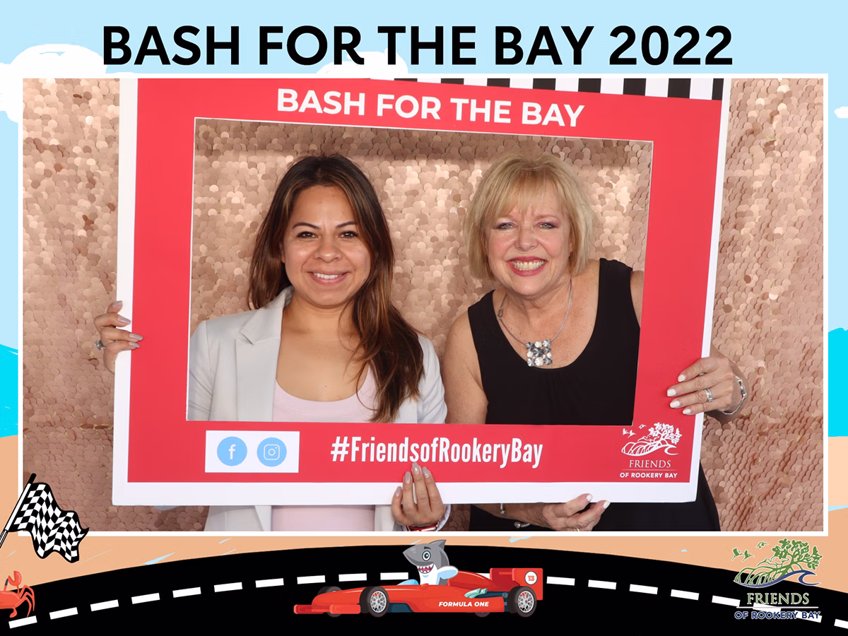 Photo booth rental at Bash for the Bay 2022 with Deb Newman and Photo Magic Events
