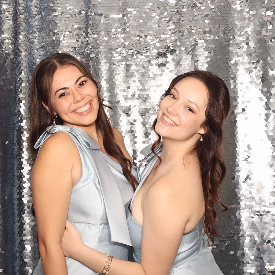 Bridesmaids enjoying a wedding photo booth rental from Photo Magic Events
