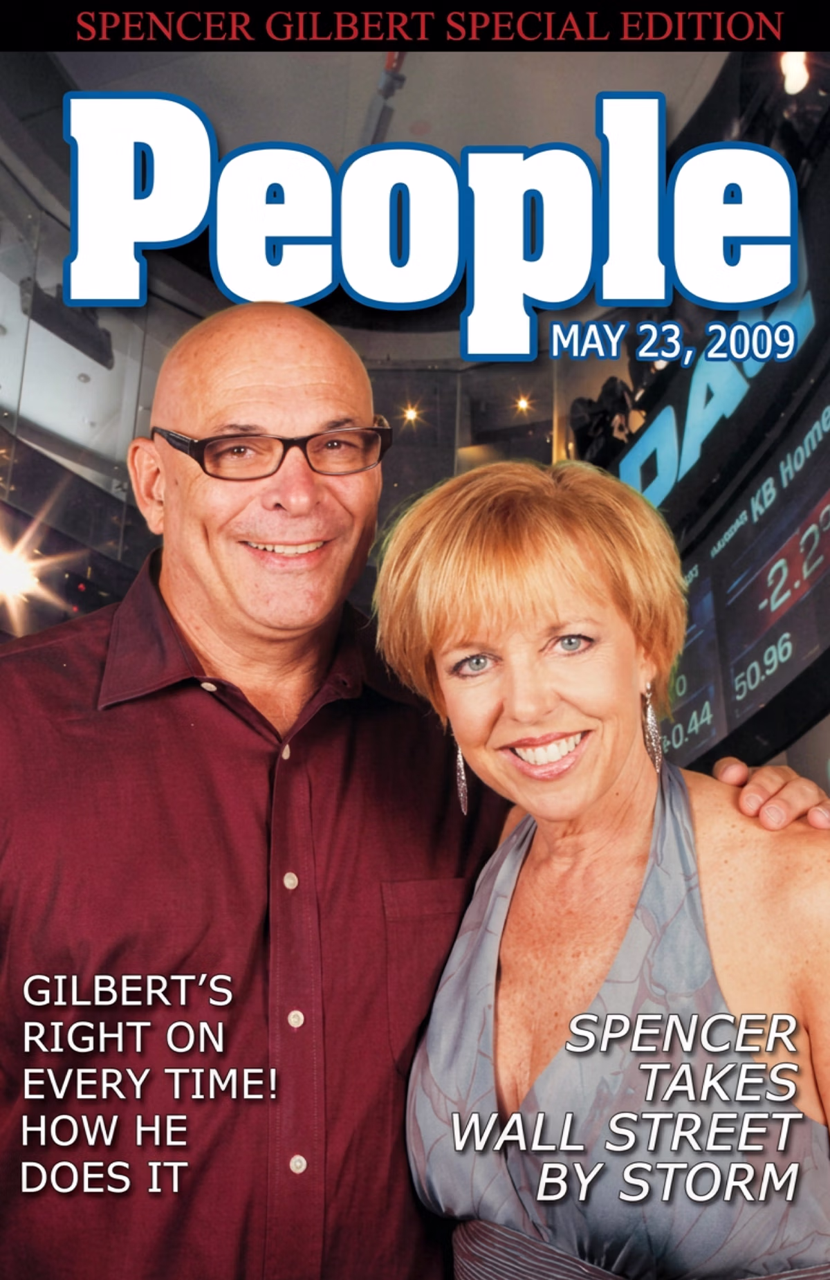 Deb and Joe Newman on the cover of People Magazine using a green screen. This photo marks the beginning of Photo Magic Events.