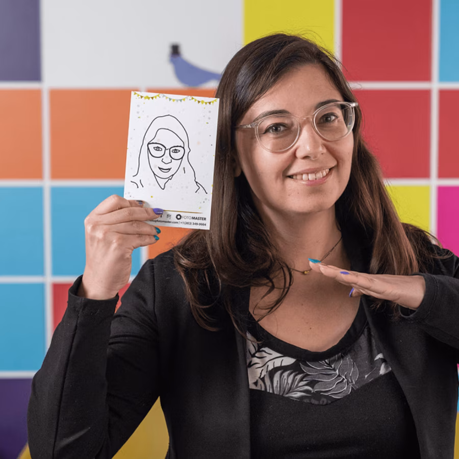 Finished drawing from the Draw Me Magic Photo Booth Rental