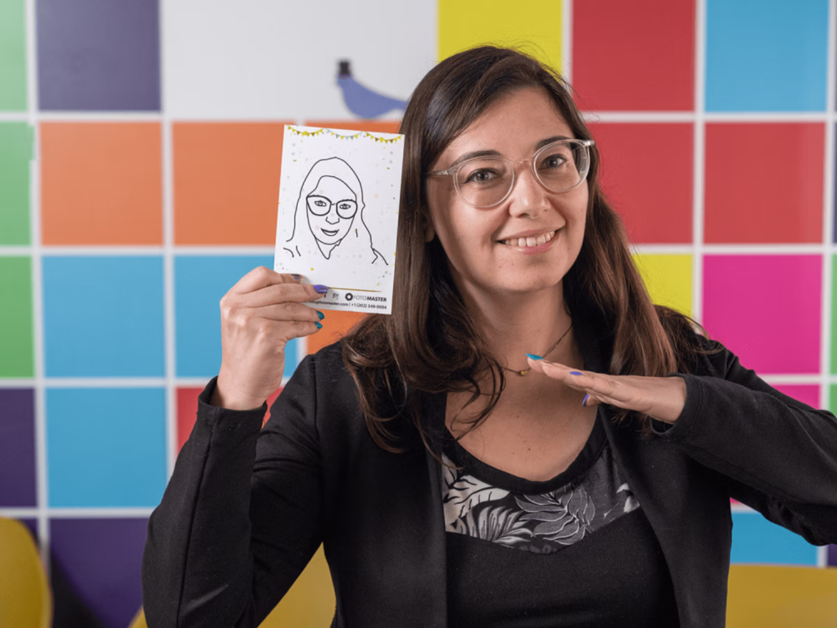 Finished drawing from the Draw Me Magic Photo Booth Rental