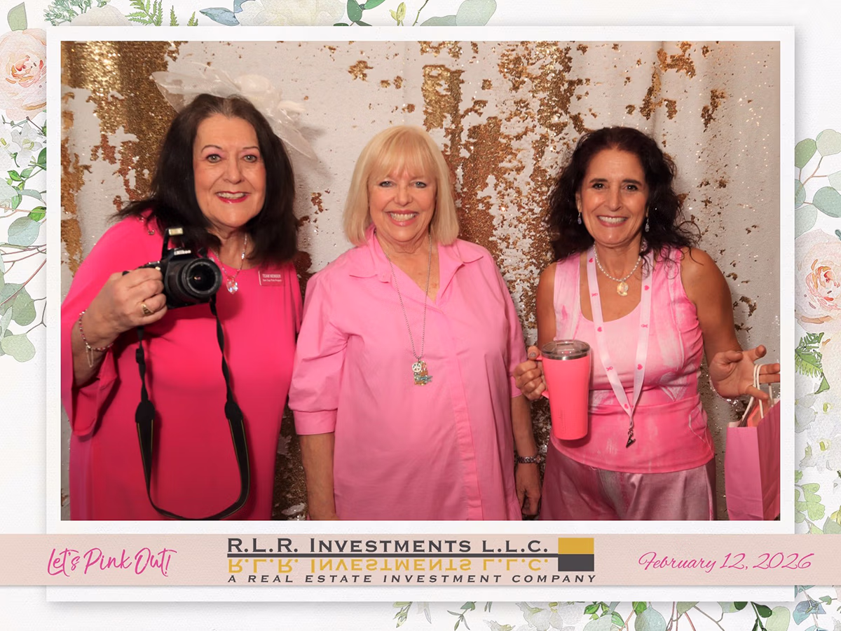 Let's Pink Out 2026 photo booth rental Deb Newman founder of Photo Magic Events